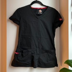 Black scrub top